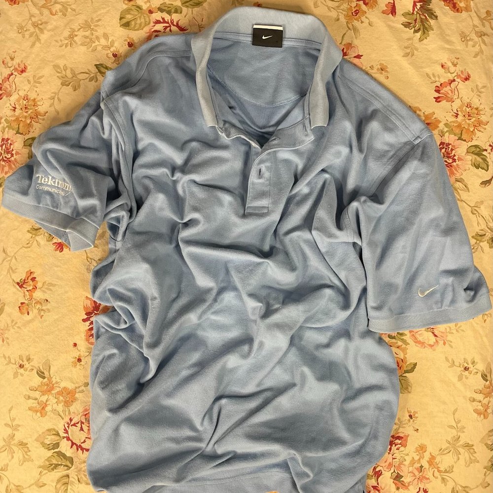 Vintage Nike Light Blue Polo